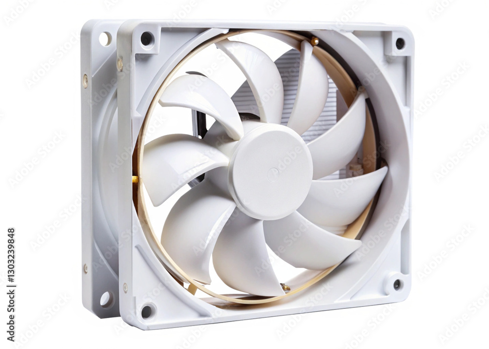 computer fan isolated on white background computer fan isolated on white background