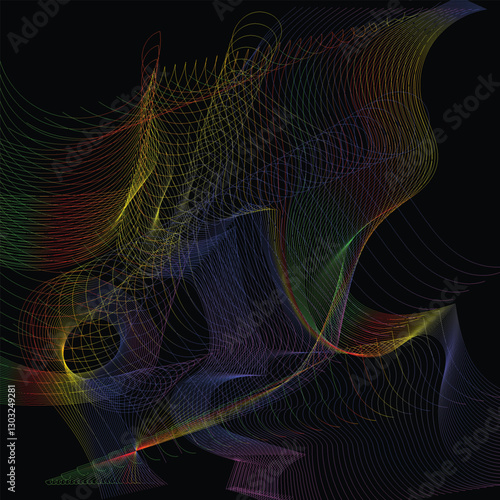 fractal realms abstraction, fractal burst arrangement