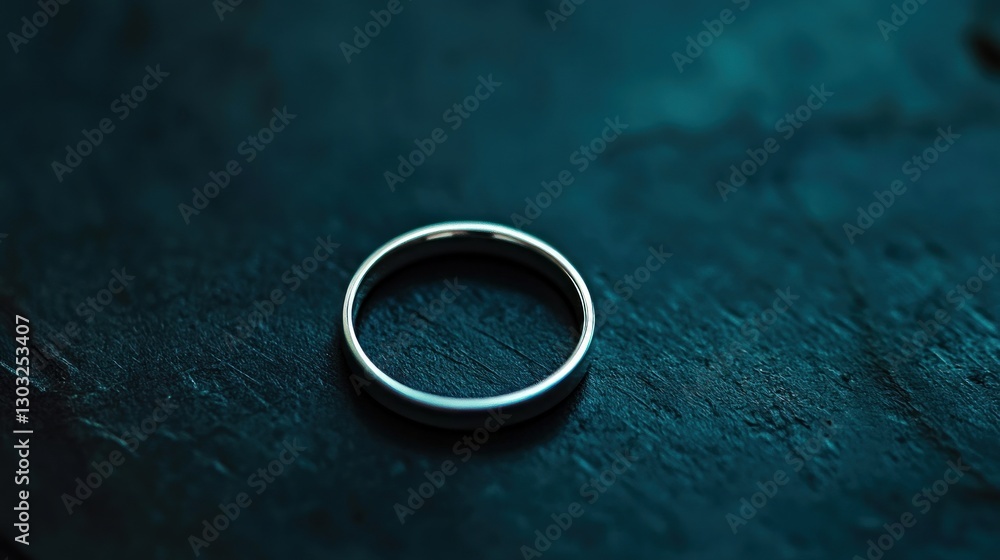 Solitary Ring on Dark Surface: A Still Life Solitary Ring on Dark Surface: A Still Life