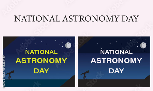 A vector National Astronomy day design.