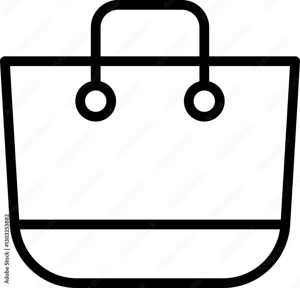 Shopping bag icon design line icon Shopping bag icon design line icon