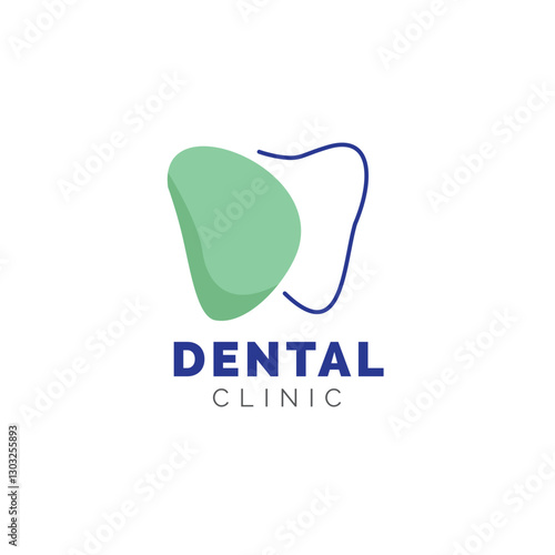 Dentist Dental clinic logo care hospital doctor medical logo teeth icon colorful solid line art 