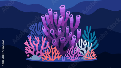 Coral reef illustration