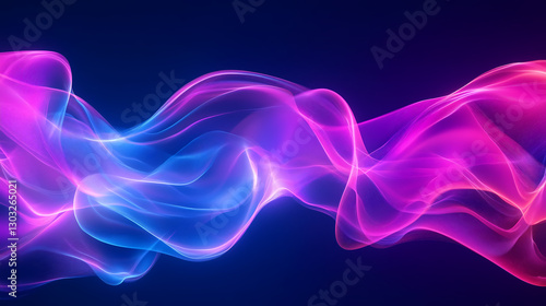 Vibrant Abstract Plasma Lightwave Background