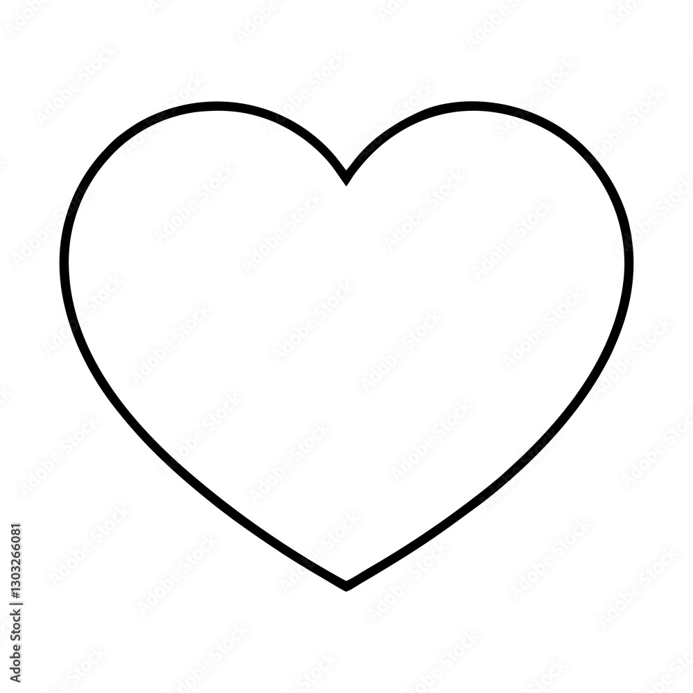 heart with a heart line art vector illustration heart with a heart line art vector illustration