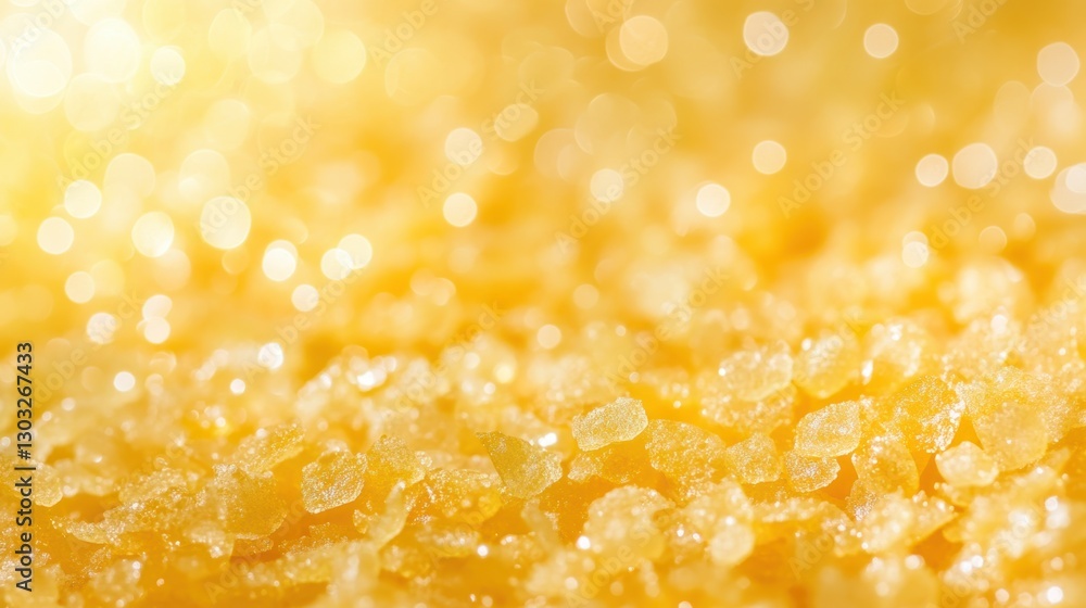 Golden Nuggets Texture with Bokeh Effect. Sparkling Yellow Crystals and Bokeh Background Golden Nuggets Texture with Bokeh Effect. Sparkling Yellow Crystals and Bokeh Background
