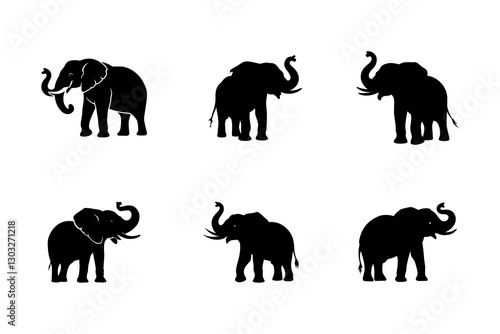 Photography Elephant Silhouettes