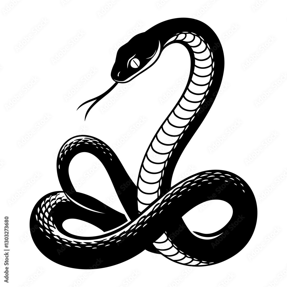 Fototapeta premium Serpent Silhouette