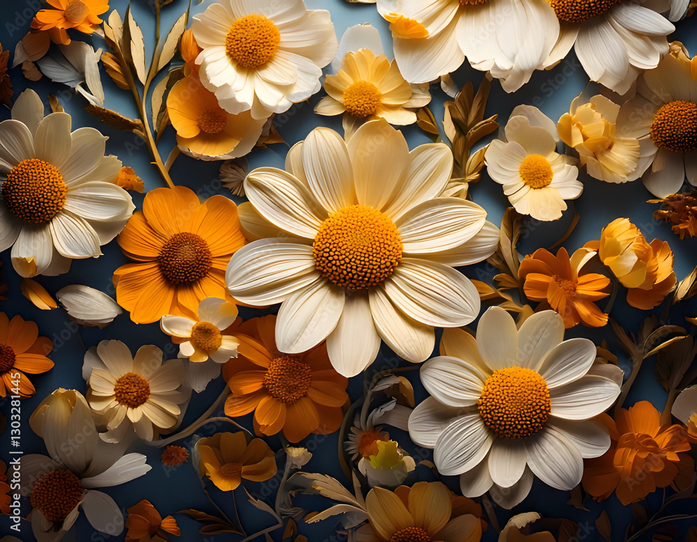 yellow flowers background