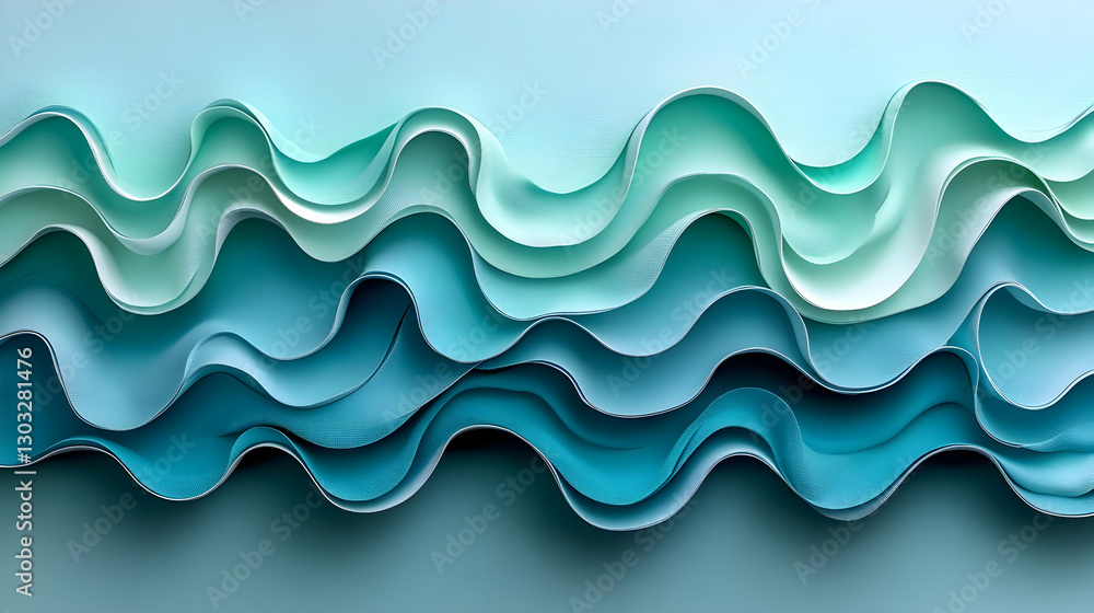 Abstract wavy layered paper design Abstract wavy layered paper design