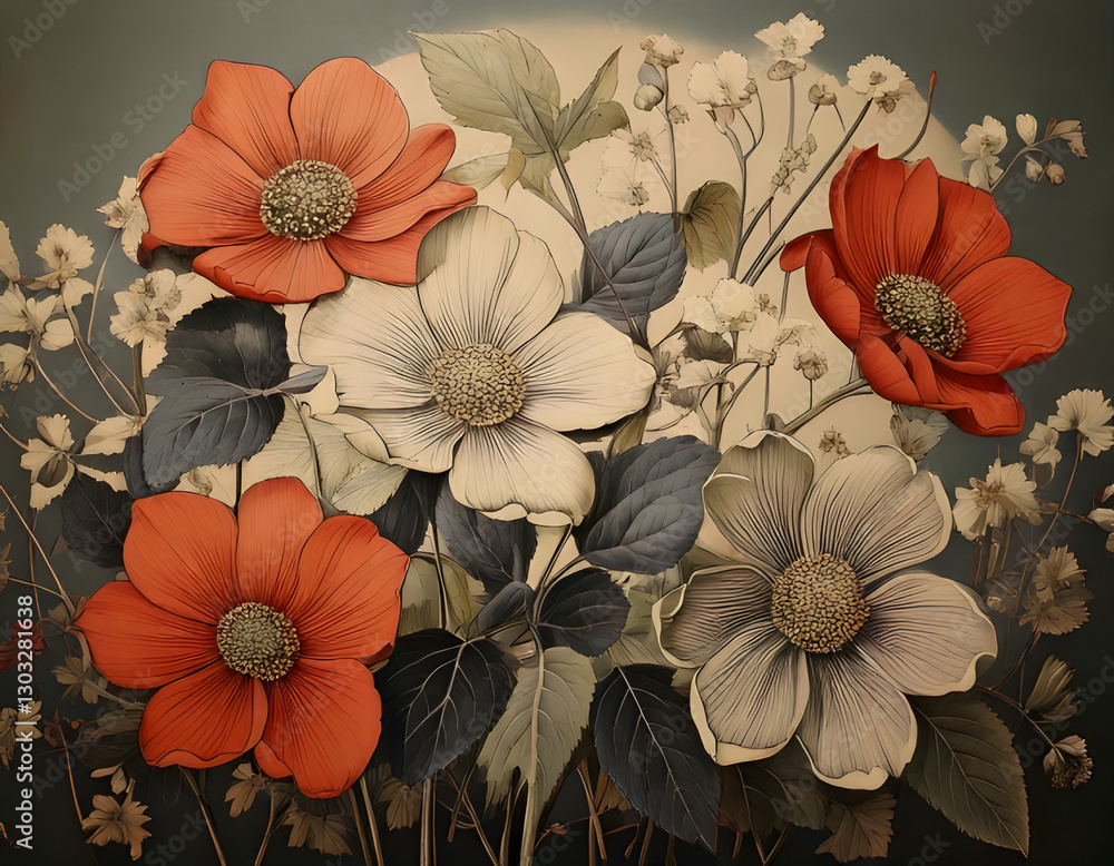 vintage floral background