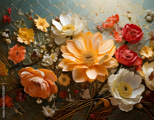 Obraz na płótnie bouquet of flowers w salonie