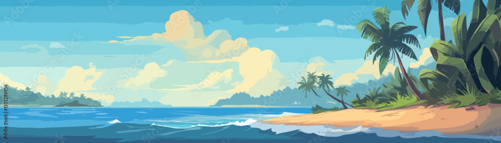 Fototapeta premium Relaxing tropical beach