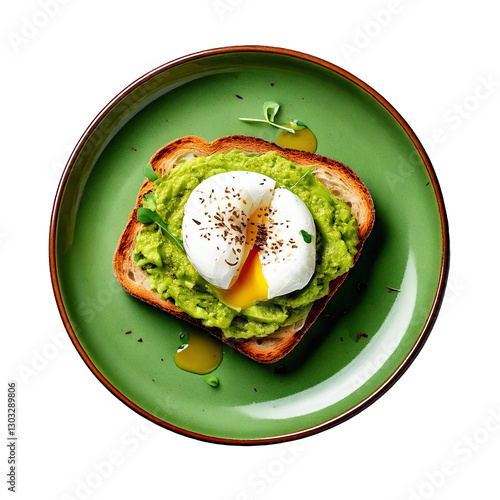 Toast with Avocado and Poac...