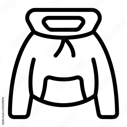 Hoodie Line Icon