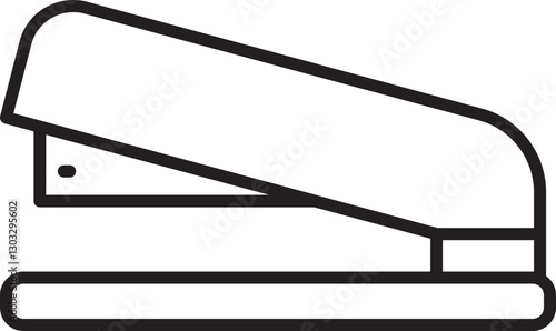Stapler illustration in simple design. line icon