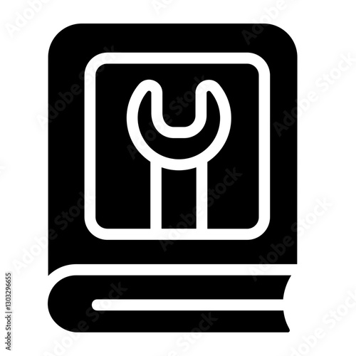 Guideline book Solid Icon