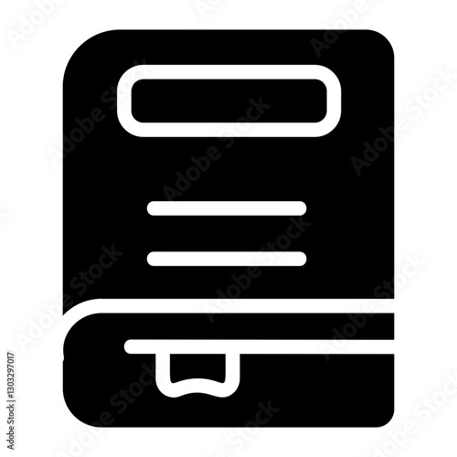 Paper book Solid Icon