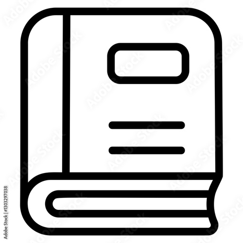 Paper book Line Icon