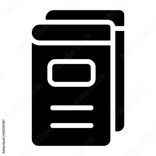 Paper book Solid Icon