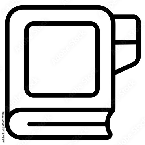 Paper book Line Icon