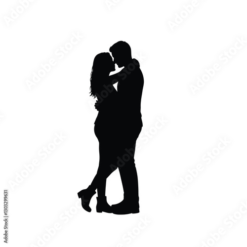 Wallpaper Mural silhouette of a couple Torontodigital.ca