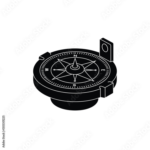 compass isolated on white background
