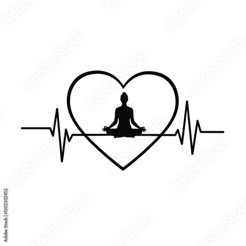 vector illustration of a heart attack