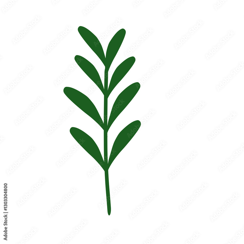 Green elegant foliage illustration graphic art Green elegant foliage illustration graphic art
