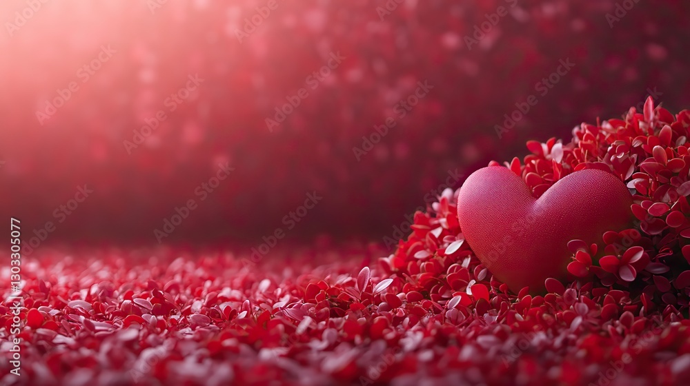 red heart on wooden floor with copy space valentines day background red heart on wooden floor with copy space valentines day background