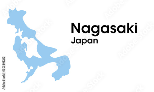 nagasaki japan map