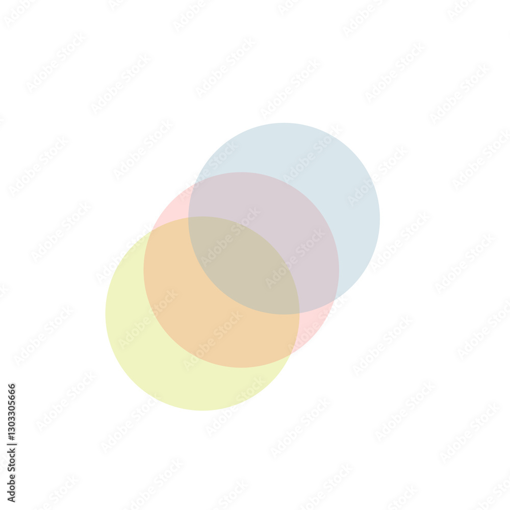 Overlapping gradient circles diagram art Overlapping gradient circles diagram art
