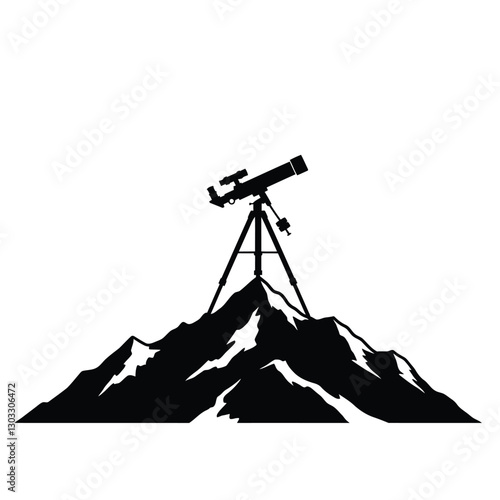 mountain silhouette vector