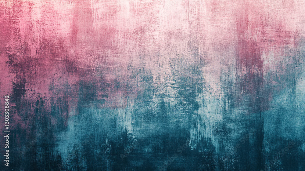 Fototapeta premium Brushed vintage texture in rosy brown, teal blue, and slate gray, evoking nostalgia and timeless elegance, ideal for postcards, posters, and creative projects with a modern rustic charm