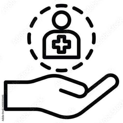 Holistic Therapy icon line vector illustration