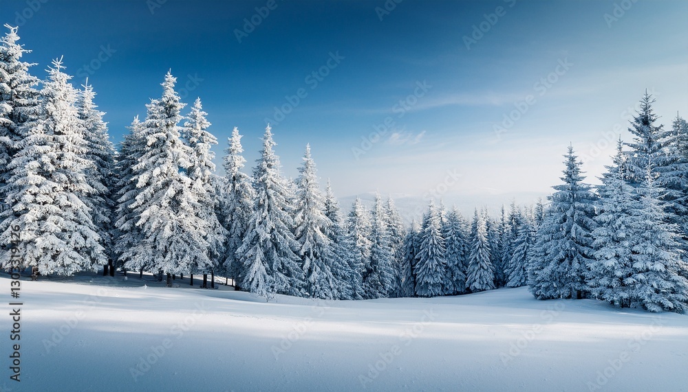 merry christmas and happy new year greeting background with copy space beautiful winter landscape with snow covered trees merry christmas and happy new year greeting background with copy space beautiful winter landscape with snow covered trees