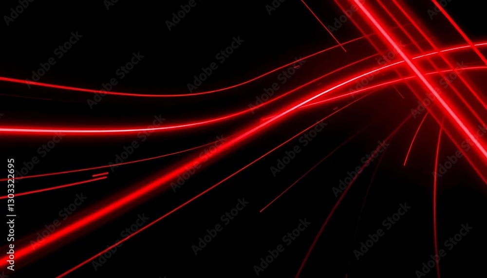 Abstract black background with bright red lines Abstract black background with bright red lines