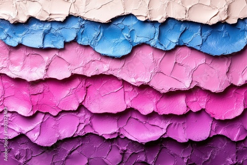 Wallpaper Mural Textured layers of pink, purple, and blue. Ideal for beauty, fashion, or abstract designs. Torontodigital.ca