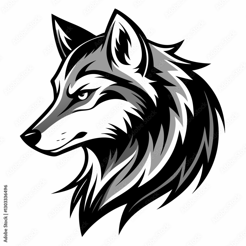 wolf head vector wolf head vector