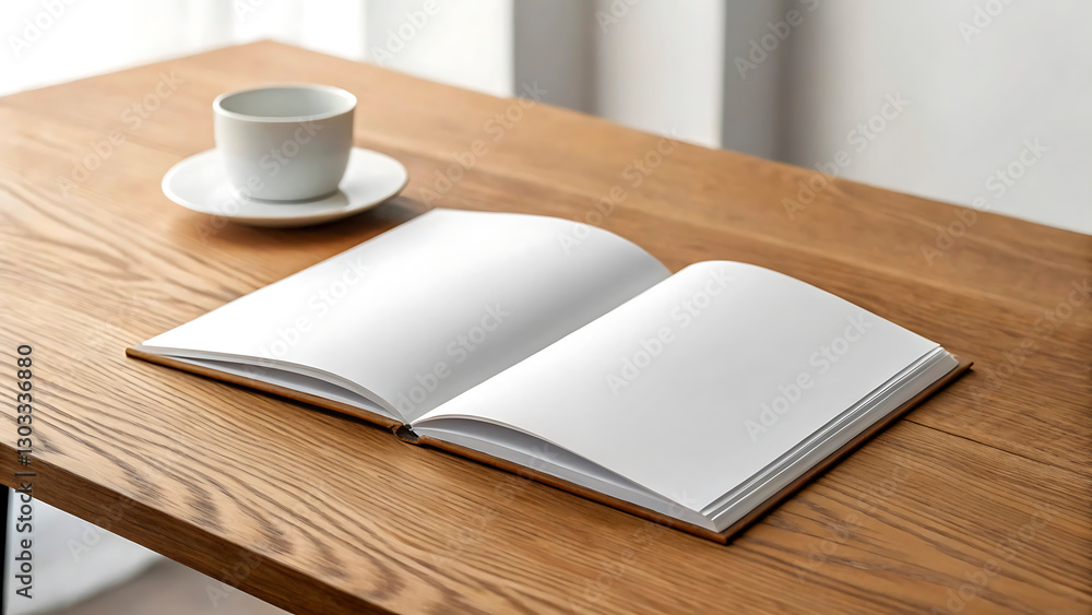 Fototapeta premium 3D vector mockup of a white book cover featuring clean front and back cover templates