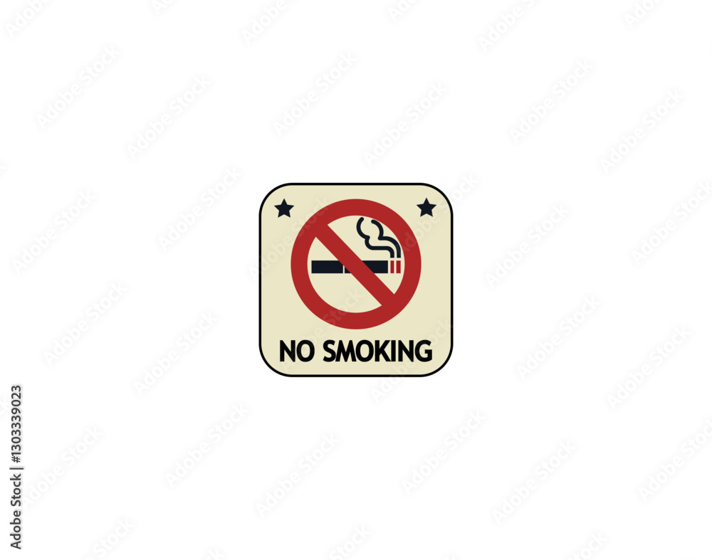 Vector illustration of a no smoking sign Vector illustration of a no smoking sign