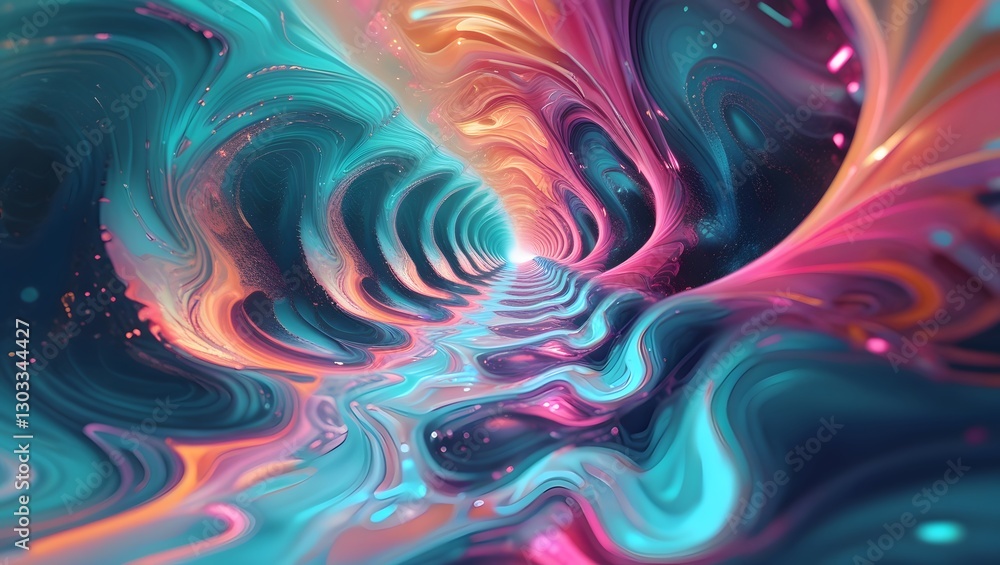 Fototapeta premium Digital abstract colorful background.