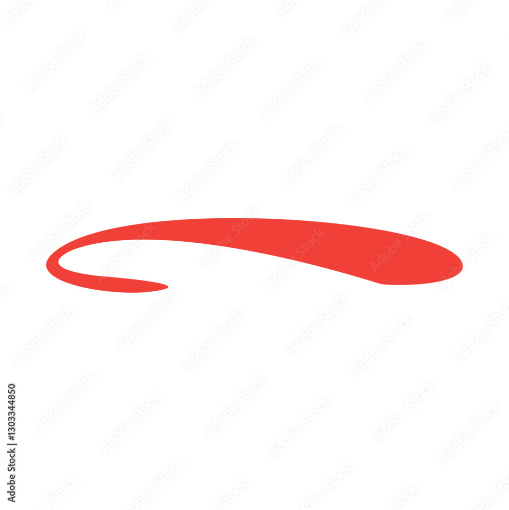 Red waves swoosh logo template. swoosh element. Vector underline stroke. Design concept element. Vector illustration. Red waves swoosh logo template. swoosh element. Vector underline stroke. Design concept element. Vector illustration.