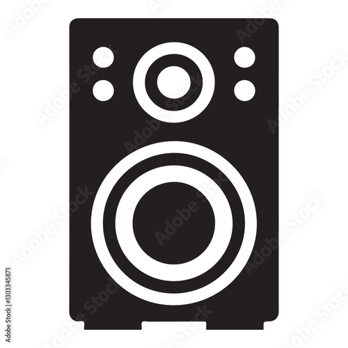 Loudspeaker graphic vector silhouette resource illustration audio music design