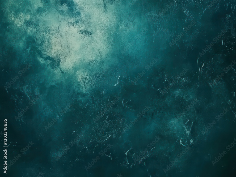 Obraz premium Abstract texture background with dark teal and green hues evoking a sense of calm and tranquility for use in design or artistic projects