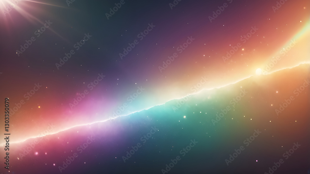 Celestial Spectrum: A mesmerizing and vibrant display of cosmic colors, featuring a spectrum of rainbow hues, a streak of bright light, and celestial elements creating an awe-inspiring galactic scene. Celestial Spectrum: A mesmerizing and vibrant display of cosmic colors, featuring a spectrum of rainbow hues, a streak of bright light, and celestial elements creating an awe-inspiring galactic scene.