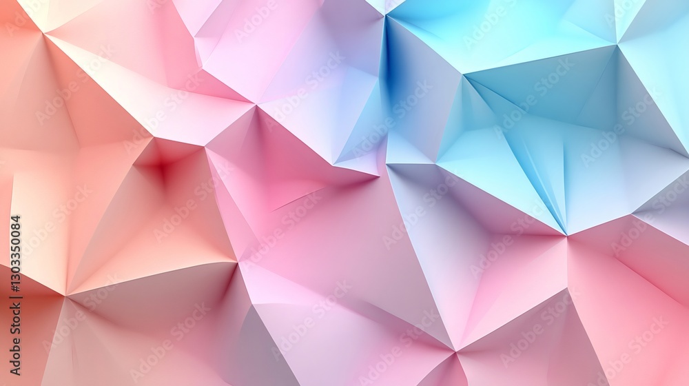 Pastel colored low poly background creating stunning visual effect Pastel colored low poly background creating stunning visual effect