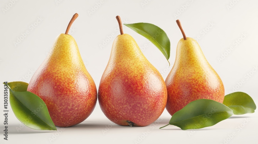 Fresh tasty pears, side view. Closeup. Organic fruits. Fresh tasty pears, side view. Closeup. Organic fruits.