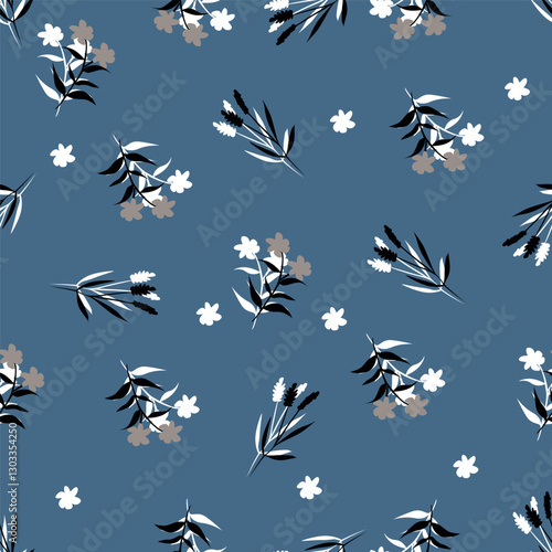 cute flower pattern image for fabric textile or wall decoration