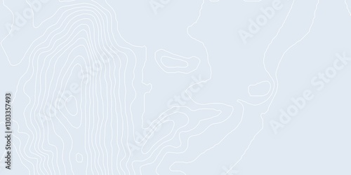 Obraz na płótnie Curvas de nivel sobre fondo claro. Mapa topográfico w salonie